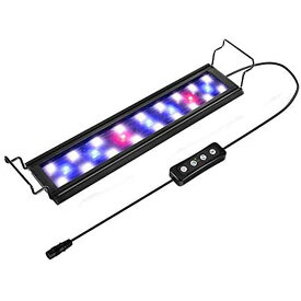 水槽ライト アクアリウムライト LED 41〜66cm 水槽対応 熱帯魚ライト 水槽用 LED 3つの照明モード 明るさ調整 タイマー付き 観賞魚飼育 水草育成 スライド式 省エネ 長寿命