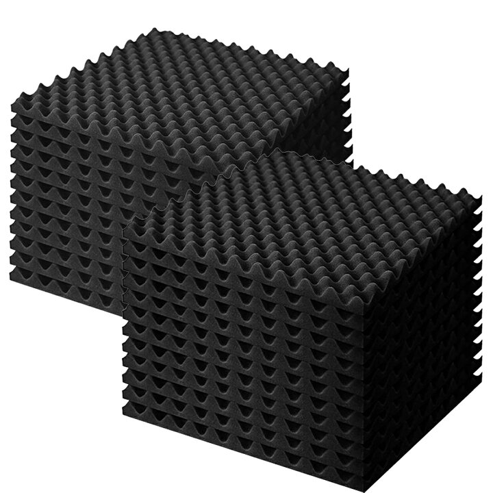 楽天市場】吸音材 防音シート 壁 波型 50x50cm 厚み4cm 24枚 防音材 壁 
