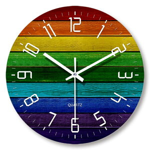 壁掛け時計 おしゃれ 木製 大きい 非電波時計 見やすい 静音 北欧モダン 掛け時計 長時間航続 連続秒針 直径35cm かわいい 円形 12インチ キャンパスウォールクロック デジタル アラビア数字