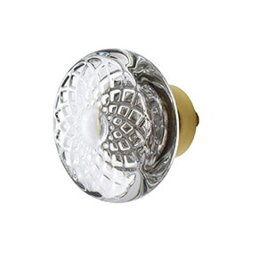 Decotoday クリスタルガラス製つまみ1-3/4” サンフラワー