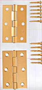 カラー丁番 BH-504 64MM ゴールド【ホームセンター・DIY館】