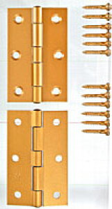 カラー丁番 BH-505 76MM ゴールド【ホームセンター・DIY館】