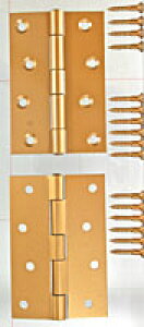 カラー丁番 BH-507 102MM ゴールド【ホームセンター・DIY館】