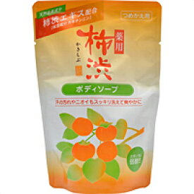 熊野油脂（株）　薬用　柿渋　ボディソープ　詰替用（350mL）　×24個【イージャパンモール】