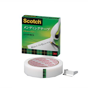 810?3?24 メンディングテープ 24mm×50m 1巻(1巻)【イージャパンモール】