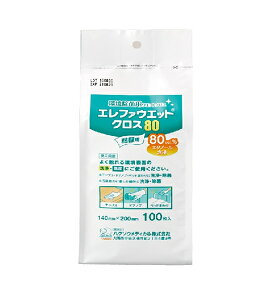 ハクゾウメディカル株式会社 エレファウエットクロス80 詰替用 100枚入【在宅看護・介護用品館】