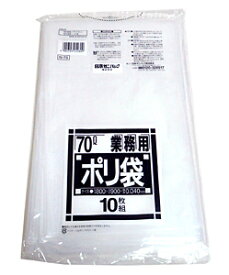 サニパックN−73　70Lゴミ袋　透明　80x90x04　10枚【イージャパンモール】