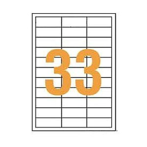 【送料無料】【個人宅届け不可】【法人(会社・企業)様限定】LPタックラベル A4判 25×63.5mm(33片入) 1箱(100シート)