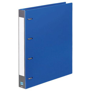 【送料無料】【個人宅届け不可】【法人(会社・企業)様限定】Dリングバインダー A4タテ 4穴 280枚収容 28mmとじ 背幅40mm ブルー 1冊