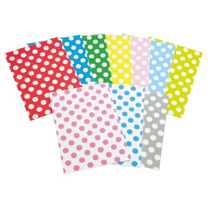 色画用紙ドット柄8切10色(100枚)【返品・交換・キャンセル不可】【イージャパンモール】