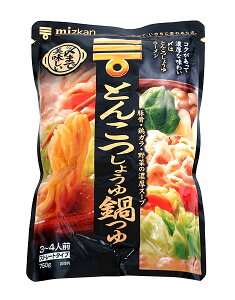 ★まとめ買い★ ミツカン〆まで美味しい豚骨醤油鍋つゆST 750G ×12個【イージャパンモール】