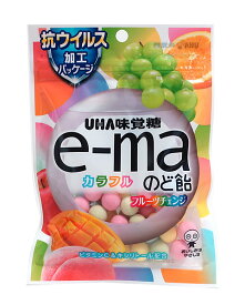 【送料無料】★まとめ買い★　味覚糖　e−maのど飴カラフルフルーツチェンジ　袋　50g　×6個【イージャパンモール】