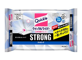 ★まとめ買い★　クイックルワイパー　立体吸着ウエットシート　ストロング　12枚入　×20個【イージャパンモール】