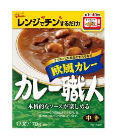 【送料無料】★まとめ買い★　江崎グリコ　カレー職人欧風カレー中辛　170g　×80個【イージャパンモール】