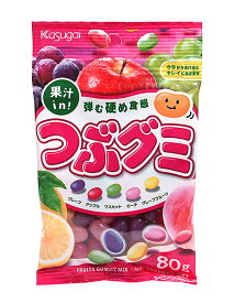 ★まとめ買い★　春日井製菓　つぶグミ　80g　×6個【イージャパンモール】