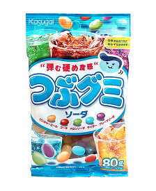 ★まとめ買い★　春日井製菓　つぶグミソーダ　80g　×6個【イージャパンモール】