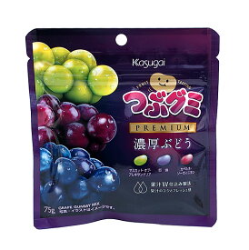 ★まとめ買い★　春日井製菓　つぶグミPREMIUM濃厚ぶどう　75g　×10個【イージャパンモール】