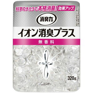 消臭力 クリアビーズ イオン消臭プラス 無香料 本体 320g 1個