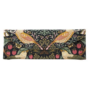 【送料無料】ファブリックバイベストオブモリス 折りたたみメガネケース(ブラック)(メガネ拭き付) WMG250 WMG250【ギフト館】