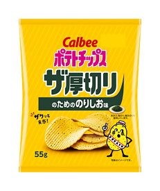 【送料無料】★まとめ買い★　カルビー　ポテトチップスザ厚切りのためののりしお味　55g　×12個【イージャパンモール】