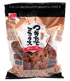 ★まとめ買い★　三幸製菓　つきたてミックス 無選別 おかき おせんべい チャック付　200g　×12個【イージャパンモール】