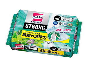 ★まとめ買い★ 花王 トイレクイックル ストロング エクストラハーブ 替え 16枚 ×12個【イージャパンモール】