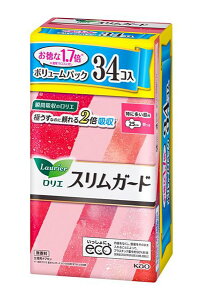花王 ロリエ スリムガード ボリュームパック 特に多い昼用 34コ【イージャパンモール】