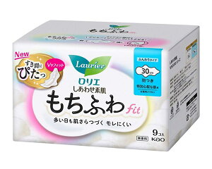 ★まとめ買い★ 花王 ロリエ しあわせ素肌もちふわfit 特別心配な昼用30cm羽つき 9個 ×18個【イージャパンモール】