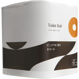 【送料無料】【個人宅届け不可】【法人（会社・企業）様限定】トイレットペーパー　パルプブレンド　ダブル　芯あり　40m　1パック(8ロール)【イージャパンモール】