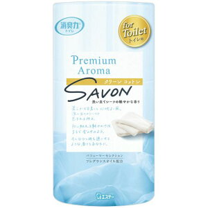 【送料無料】【個人宅届け不可】【法人(会社・企業)様限定】トイレの消臭力 Premium Aroma SAVON クリーンコットン 400mL 1セット(3個)【イージャパンモール】