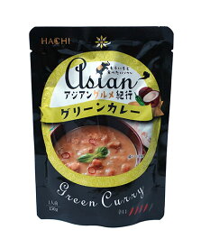 【送料無料】★まとめ買い★　ハチ食品　アジアングルメ紀行グリーンカレー　150g　×20個【イージャパンモール】