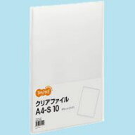 クリアファイル A4タテ 10ポケット 背幅8mm クリア 1冊