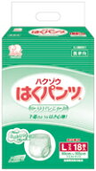 ハクゾウはくパンツ　スリム　L　18P　（18枚×6袋）【在宅看護・介護用品館】