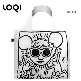 【在庫】LOQI ローキー　eco-bag エコバッグ　Museum collection KH.AM　Keith Haring/Untitled Andy Mouse キース・ヘリング