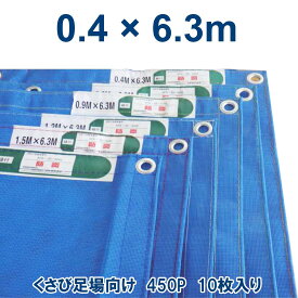 防炎2類PVCメッシュシート 400×6300 ブルー 10枚 メーター ハトメ450mm 防炎ラベルあり サイズラベル付き 重量140g(m2) ラッセル織 サイズ別で違う縫製色 アルミハトメ 足場 シート 青 くさび緊結式足場 住宅現場 改修現場 建築 建設 解体 資材 部材 Aタイプ