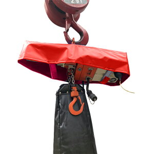 チェーンブロック保護カバーFZ EDM-24ST用 防雨用カバー レッド 1枚 ランディングボックス 荷揚げ機 足場材 荷揚げ ケース キトー 足場材 荷取 作業 リフト 支柱 踏板 Jマート 雨濡れ 故障防止