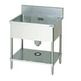 【新品/メーカー直送】マルゼン　一槽シンク(バックガードあり)　SUS430　 BS1-064　幅600×奥行450×高さ800(mm)