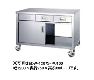 VR[@LrlbgƑ@EDW-12075-PU100@ʈot@v[gLX^[t@1200×s750×800(mm)