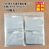 ★在庫あり即納★【EMS各社共通粘着パッド 互換品(16枚入)大判Lサイズ(9×6cm)】【送料無料】【ポイント …