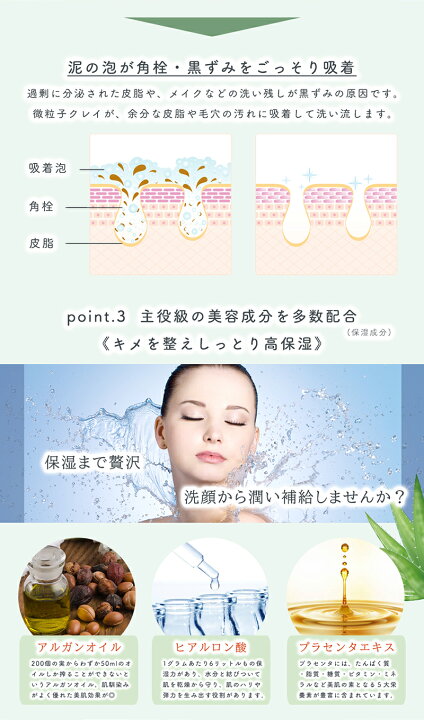 楽天市場】クレイ 洗顔 泥 クレイ洗顔料 ヒト幹細胞エキス 生石鹸 