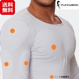 マッチョtシャツ 筋肉シャツ 着るだけ マッチョ 筋肉 送料無料【Funkybod(ファンキーボッド)Tシャツ】【送料無料】【ポイント 倍】ブラック グレー ホワイト 男性用補正インナー 筋肉質 おもしろ tシャツ マッスル インナー as