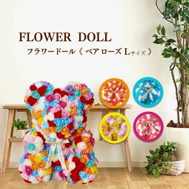 【敬老の日 ギフト】 造花 カーネーション くま プレゼント フラワードール ベアローズL フラワーベア ギフト くま ベア ぬいぐるみ プレゼント 花 花束 フラワーギフト お母さん 誕生日 記念日 女性 母親 妻 退職 送別 送料無料 コストコ