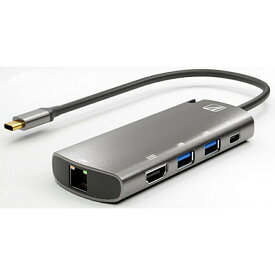 エアリア 多機能マルチアダプター タイプC USB HDMI LAN 有線 出力 映像 TypeC 接続 Windows Mac Type C