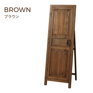 スタンドミラー おしゃれ 自立 全身 飛散防止 高さ132 アンティーク 扉付 ドアミラー ミラー 姿見 全身鏡 鏡 扉付き 木製フレーム デザイン アンティーク調 レトロ 北欧 可愛い ハロウィン ド
