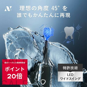 _ӍՌ|Cg20{^ Noend duV Swing E-Toothbrush gюuV gїpuV g [d h lp LEDCg 45°px XCOU 0.02mmɍז USB[d IPX7h 