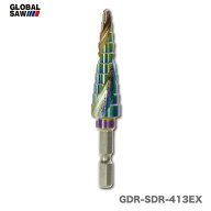 【新商品】〈モトユキ〉　ステップドリル　鉄・ステンレス用　GDR-SDR-413EX