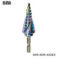 【新商品】〈モトユキ〉　ステップドリル　鉄・ステンレス用　GDR-SDR-422EX