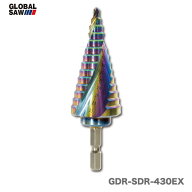 【新商品】〈モトユキ〉　ステップドリル　鉄・ステンレス用　GDR-SDR-430EX
