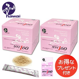 お得な2箱セット お試しサイズプレゼント　Kawai カワイ160 乳酸球菌カワイ株（160mg含有/包） 河合乳酸球菌研究所 Kawai160 送料無料 正規代理店