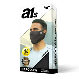 【NAROO MASK A1s ナルーマスク】冬のランニング・サイクリングを快適に！超軽量・高通気スポーツマスク 運動時の激しい呼吸をサポート 冷気・乾燥から気道のうるおいを維持 UV95%カット 洗えるショート丈
